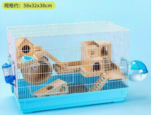 Lồng hamster 60cm full nội thất gỗ